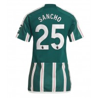 Billiga Manchester United Jadon Sancho #25 Borta fotbollskläder Dam 2023-24 Kortärmad